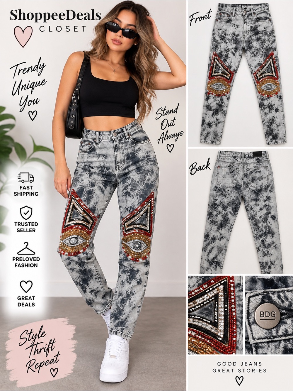 BDG Mid Rise Twig Ankle Jeans